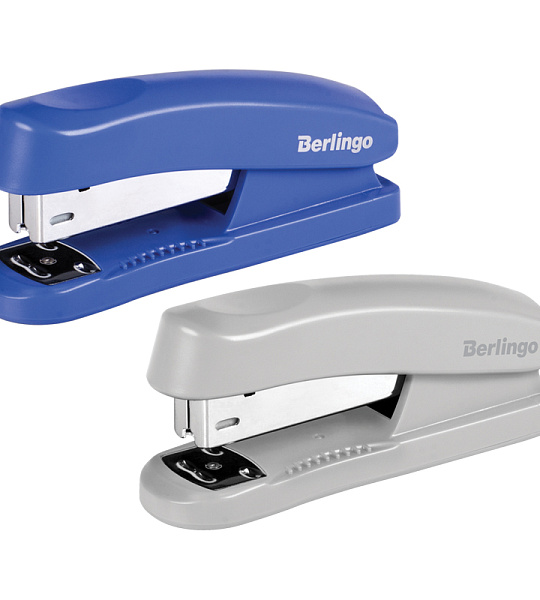 Степлер №24/6, 26/6 Berlingo "Universal" до 30л., пластиковый корпус, ассорти