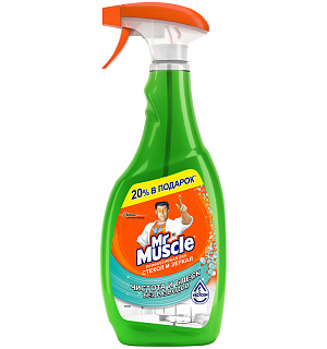 Средство для мытья стекол и поверхностей Mr.Muscle "С уксусом", 750мл, с курком