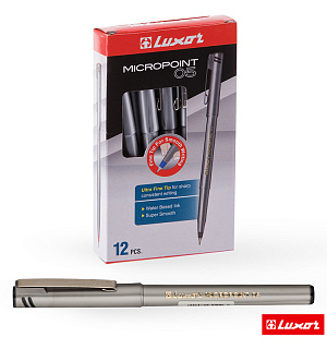 Ручка капиллярная Luxor "Micropoint" черная, 0,5мм, одноразовая
