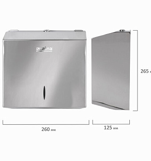 Диспенсер для полотенец LAIMA PROFESSIONAL INOX, (Система H3) V-сложения, нержавеющая сталь, зеркальный, 605697