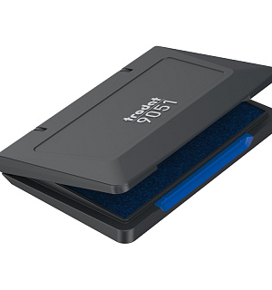 Штемпельная подушка Trodat, 90*50мм, синяя, пластиковая (56332)