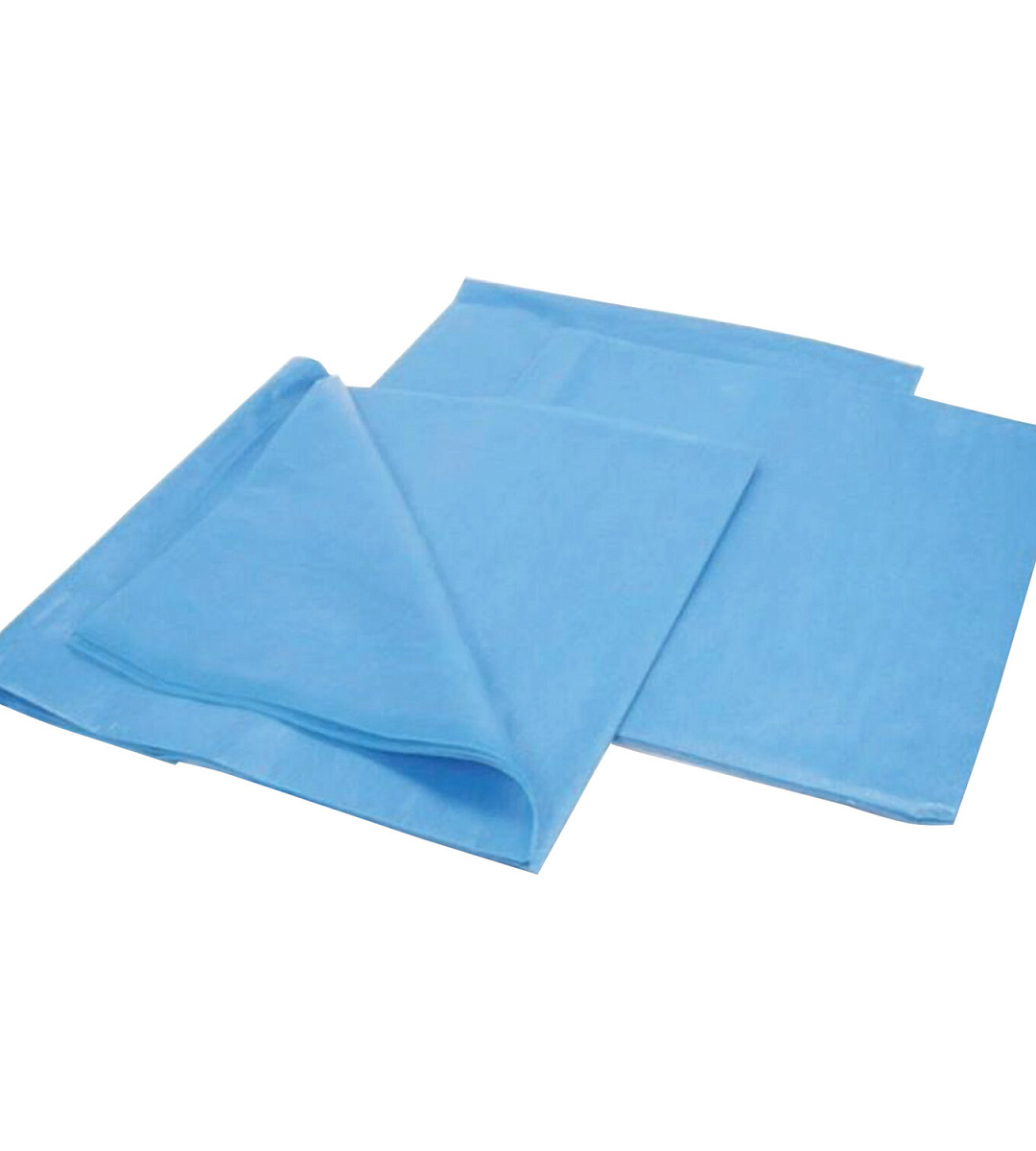 Комплект постельного белья одноразовый КХ-19 ГЕКСА нестерильный, 3 предмета, 25 г/м2, голубой