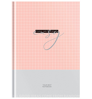Бизнес-блокнот А4, 80л., OfficeSpace "Стиль. Pink and gray", матовая ламинация