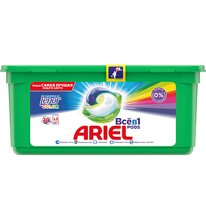 Капсулы для машинной стирки Ariel "Touch of Lenor Fresh", 3в1 Pods, 30шт.*27г (ПОД ЗАКАЗ)