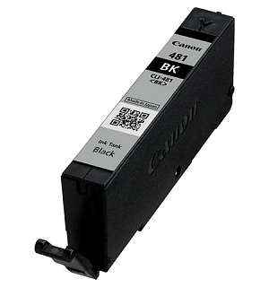 Картридж струйный CANON (CLI-481BK) для PIXMA TS704 / TS6140, черный, ресурс 1478 страниц, оригинальный, 2101C001