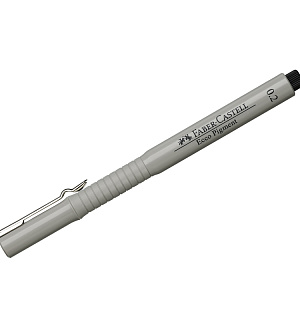 Ручка капиллярная Faber-Castell "Ecco Pigment" черная, 0,2мм