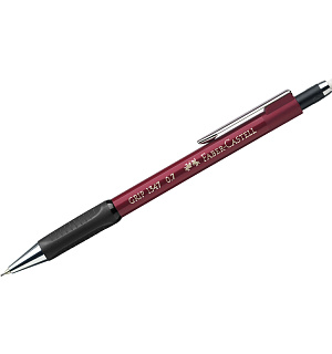 Карандаш механический Faber-Castell "Grip 1347" 0,7мм, B, грип, с ласт., автоподача грифеля, красный