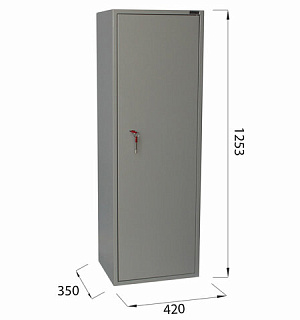 Шкаф металлический для документов BRABIX "KBS-021Т", 1253х420х350 мм, 26 кг, трейзер, сварной, 291154
