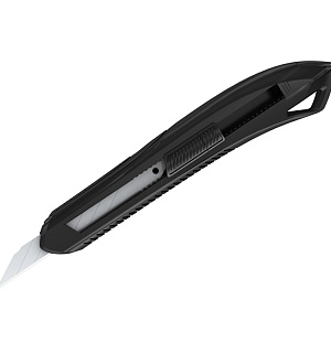 Нож канцелярский 9мм Berlingo "Razzor 100", push-lock, ассорти, европодвес