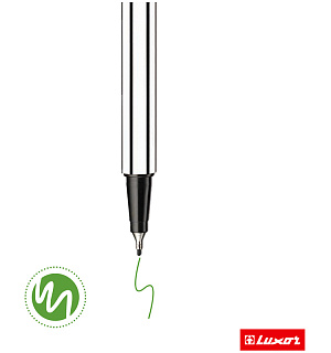 Ручка капиллярная Luxor "Fine Writer 045" светло-зеленая, 0,8мм