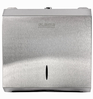Диспенсер для полотенец LAIMA PROFESSIONAL INOX, (Система H2) Z-сложения, нержавеющая сталь, матовый, 605694