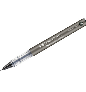 Ручка-роллер Faber-Castell "Free Ink Needle" черная, 0,5мм, одноразовая