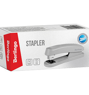 Степлер №24/6, 26/6 Berlingo "Universal" до 30л., пластиковый корпус, серый