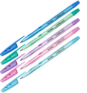 Ручка шариковая Berlingo "Tribase Pastel" синяя, 0,7мм