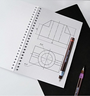 Изограф Rotring 0,6мм, пластиковый корпус