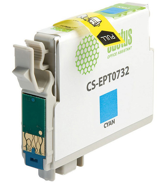 Картридж совм. Cactus EPT0732 голубой для Epson Stylus С79/C110/СХ3900/CX4900/CX5900 (11.4мл)