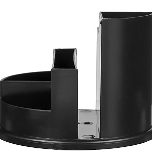 Подставка-органайзер д/канц.мелочей Attache Line 6 отд черный 140х140х105мм