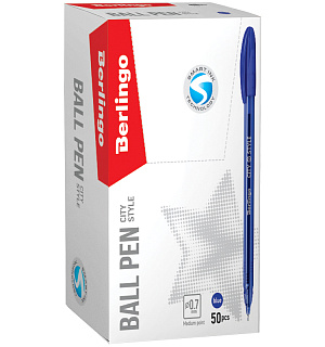Ручка шариковая Berlingo "City Style" синяя, 0,7мм