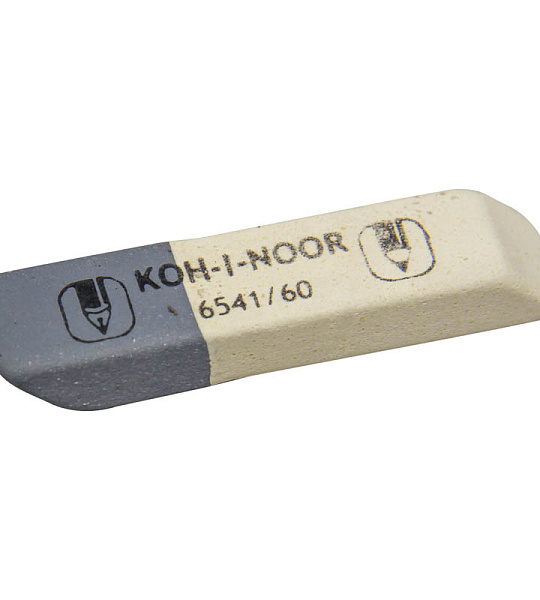 Ластик Koh-I-Noor "Sanpearl" 60, скошенный, комбинированный, натуральный каучук, 57*14*8мм