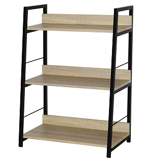 Стеллаж на металлокаркасе BRABIX "LOFT SH-002", 600х350х845 мм, цвет дуб натуральный, 641233