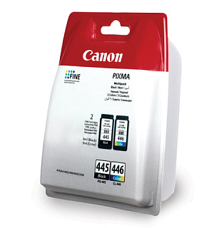 Картридж струйный CANON (PG-445/CL-446) PIXMA MG2440/MG2540, оригинальный КОМПЛЕКТ 2 цвета, 180 страниц, 8283B004