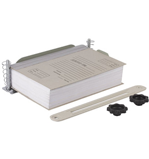 Струбцина-лоток для архивного переплета документов формата А4, металл, до 100 мм (950 л.), 531083