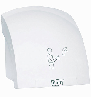 Сушилка для рук PUFF-8820, 2000 Вт, пластик, белая