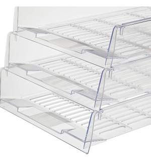 Лоток для бумаг Attache решетчатый прозрачный