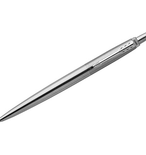 Ручка шариковая Parker "Jotter Stainless Steel CT" синяя, 1,0мм, кнопочн., подарочная упаковка