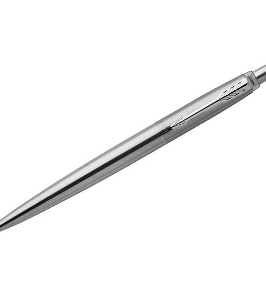 Ручка шариковая Parker "Jotter Stainless Steel CT" синяя, 1,0мм, кнопочн., подарочная упаковка
