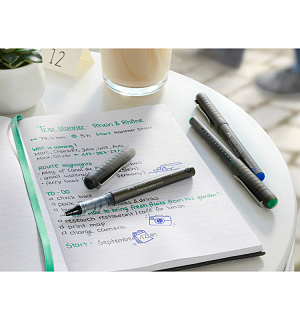 Ручка-роллер Faber-Castell "Free Ink Needle" синяя, 0,5мм, одноразовая