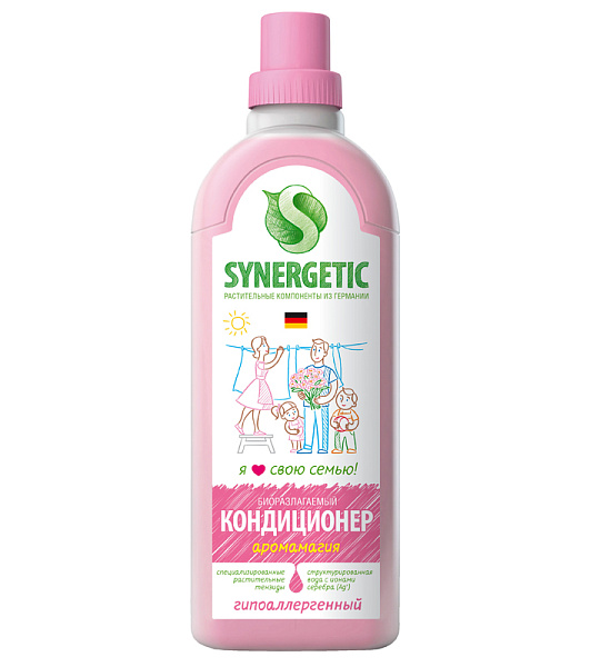 Кондиционер для белья Synergetic "Аромагия", биоразлагаемый, 1л