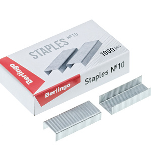 Скобы для степлера №10 Berlingo, оцинкованные, 1000шт.