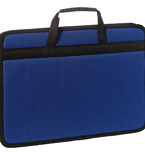 Сумка деловая OfficeSpace "Florentia" ткань, синий, 1 отделение, молния