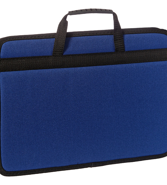 Сумка деловая OfficeSpace "Florentia" ткань, синий, 1 отделение, молния