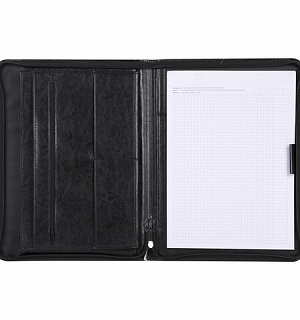 Папка из кожзаменителя на молнии "Лидер", 123Н