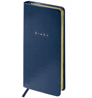 Еженедельник недатированный, карманный, 64л., кожзам, OfficeSpace "Windsor ", синий, зол. срез