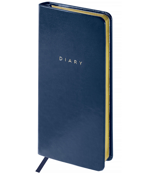 Еженедельник недатированный, карманный, 64л., кожзам, OfficeSpace "Windsor ", синий, зол. срез