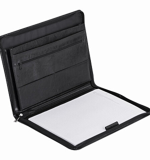 Папка из кожзаменителя на молнии "Лидер", 123Н