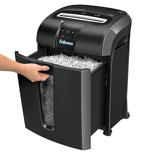Уничтожитель (шредер) FELLOWES 73Ci, 4 уровень секретности, фрагменты 4x38 мм, 12 листов, 23 л, FS-46011