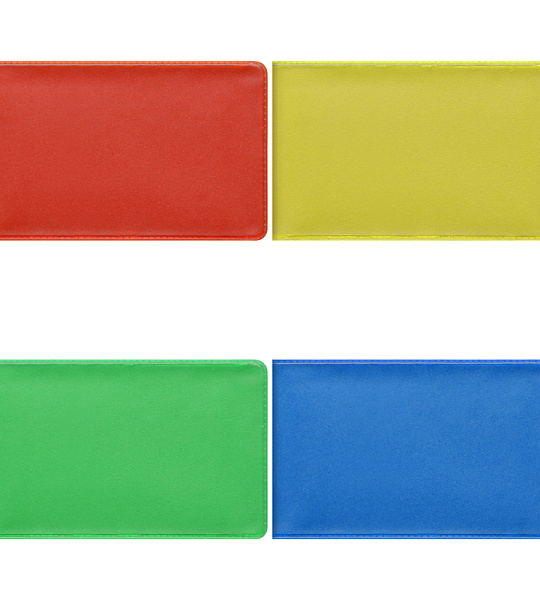 Визитница карманная OfficeSpace на 20 визиток, 65*110мм, ПВХ, ассорти