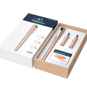 Подарочный набор Schneider "Callissima Абрикос", перьевая ручка, наконечник 1,5мм, наконечник 1,8мм