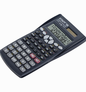 Калькулятор инженерный двухстрочный STAFF STF-810 (181х85 мм), 240 функций, 10+2 разрядов, двойное питание, 250280