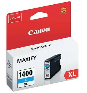 Картридж струйный CANON (PGI-1400XLС) МВ2040/МВ2340, голубой, оригинальный, ресурс 900 стр., 9202B001