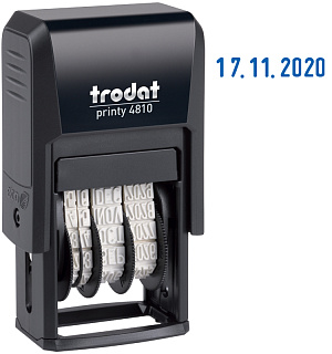 Датер ленточный Trodat 4810 Bank, пластик, 1стр., 3,8мм, банк (82499)