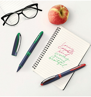 Ручка-роллер Schneider "One Business" ассорти, 0,8мм, одноразовая, дисплей