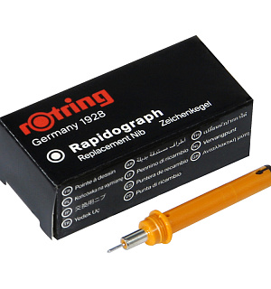 Пишущий элемент для рапидографа Rotring 0,4мм, картон. упаковка