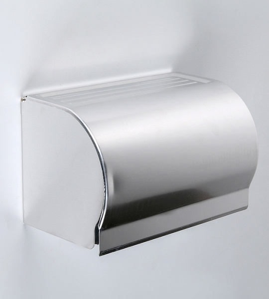 Держатель для туалетной бумаги на два рулона 20,5×12×12,6 см, без втулки, нержавеющая сталь, цвет хром