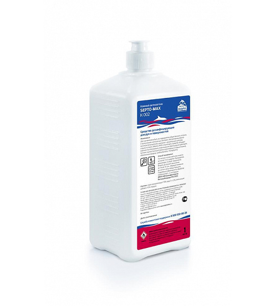 Профхим антисептик кожный д/дезинфекции рук Dolphin/SEPTO-MAX(К-002), 1л