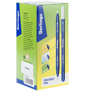 Ручка капиллярная стираемая Berlingo "Пиши-Стирай" синяя, 1,0мм